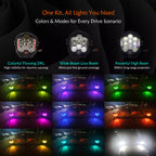 ⚡️ 7" PRO RGB Off-Road Kit: Wireless Multi-Color DRL + Spotlight | Free Global Shipping